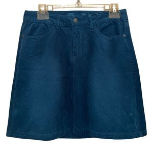 Prana Women’s Corduroy Skirt Dark Teal Size 4